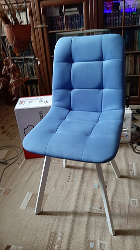 Стул на металлокаркасе Чилли зеленый / белый каркас фото покупателя 58