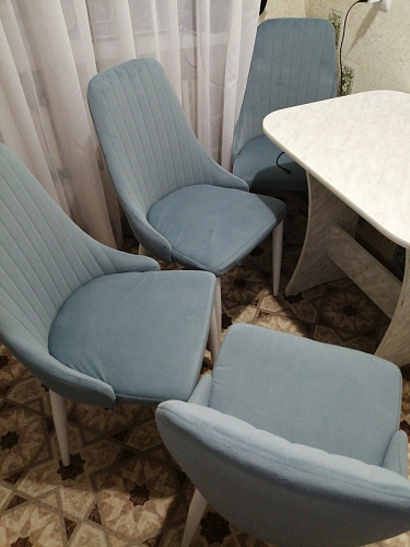 Стул на металлокаркасе Kora gray / black фото покупателя 154