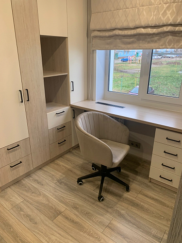 Компьютерное кресло Тибо светло-коричневый / белый фото покупателя 87