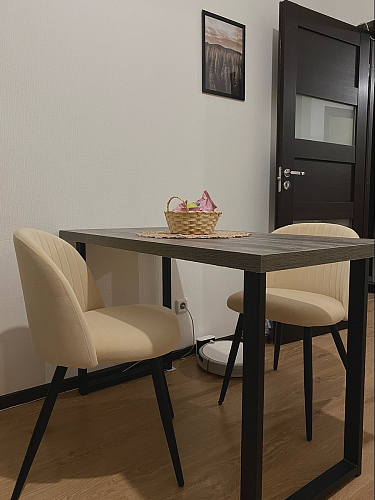 Стул на металлокаркасе Gabi 1 темно-серый / черный фото покупателя 260