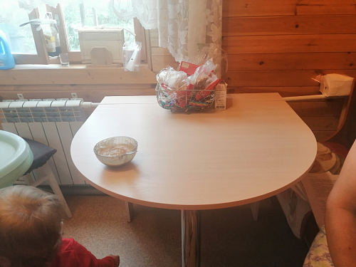 Стол обеденный раздвижной СтК12 дуб молочный фото покупателя 39