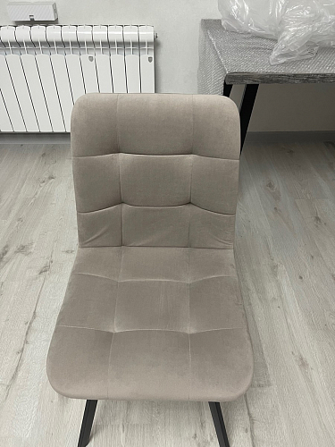 Стул на металлокаркасе Чилли К кирпичный / черный фото покупателя 500