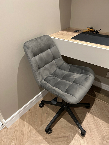 Кресло Келми 1  / AV 245 белый каркас синий микровелюр (neo 25) фото покупателя 27