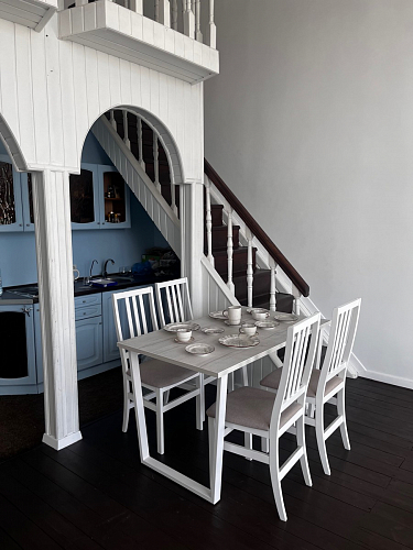 Деревянный стол Лота Лофт 120x75 дуб крафт табачный / черный матовый фото покупателя 990