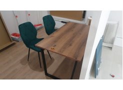 Деревянный стол Лота Лофт 120(160)х75 черный матовый / бетон светлый фото покупателя 425