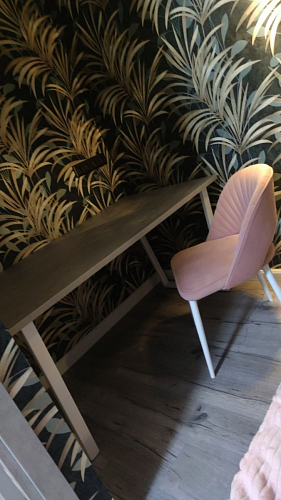 Деревянный стол Лота Лофт 120х75 белый матовый / дуб крафт золотой фото покупателя 625