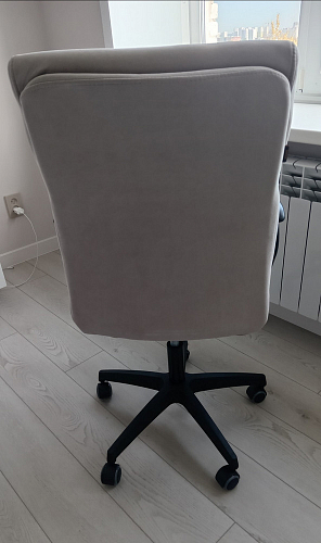 Компьютерное кресло Benefit/Бенефит флок бежевый 7 фото покупателя 9