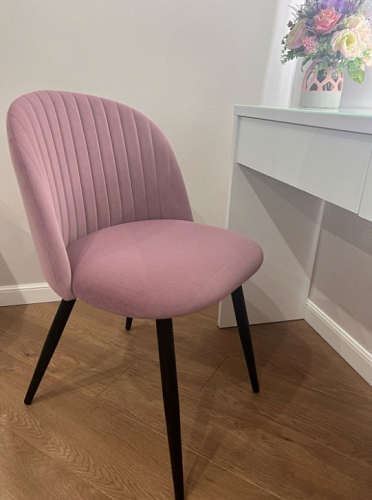 Стул на металлокаркасе Gabi 1 light purple / black фото покупателя 6