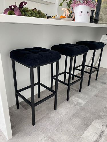 Барный стул Лофт катания лаванда / белый матовый фото покупателя 3