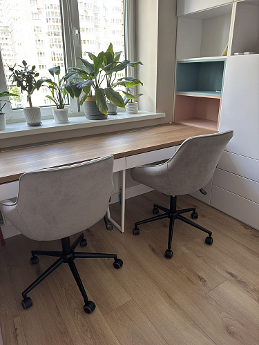 Компьютерное кресло Dublin/Дублин хром / вельвет графит фото покупателя 18