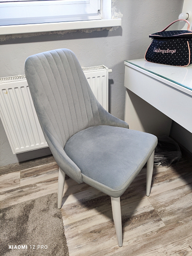 Стул на металлокаркасе Kora green / black фото покупателя 81