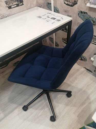 Компьютерное кресло Честер экокожа бежевая / белый фото покупателя 33