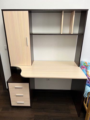 Письменный стол КСТ-16 левый венге / беленый дуб фото покупателя 95