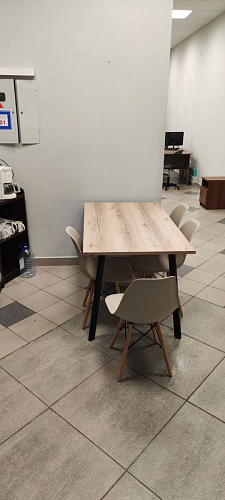 Стол Тринити Лофт 120 32 мм дуб галифакс табако / черный матовый фото покупателя 93