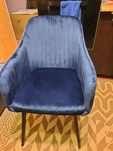 Стул на металлокаркасе Slam dark blue фото покупателя 8