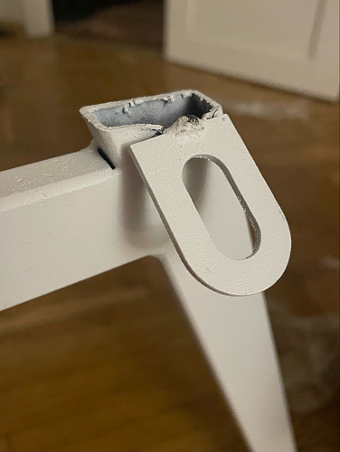 Стул на металлокаркасе Чилли К светло-серый велюр / черный каркас фото покупателя 1008