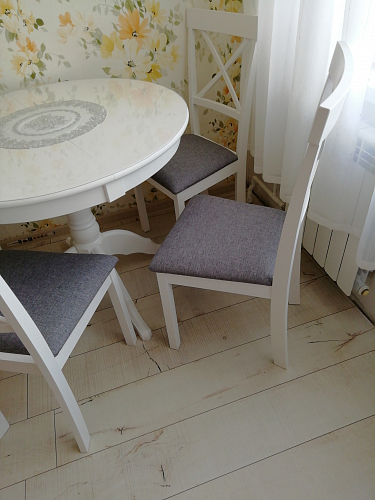 Стул Shem white / light grey фото покупателя 2