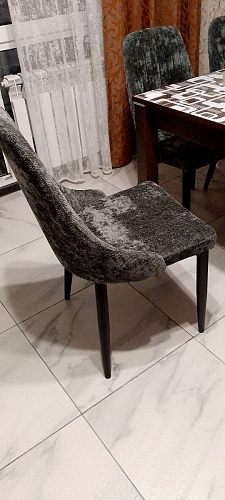 Стул на металлокаркасе Kora green / black фото покупателя 385