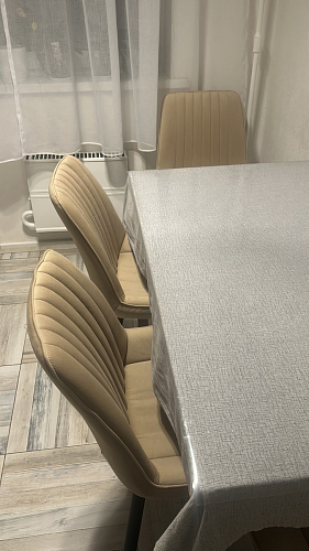 Стул на металлокаркасе Седа К кирпичный / черный фото покупателя 250