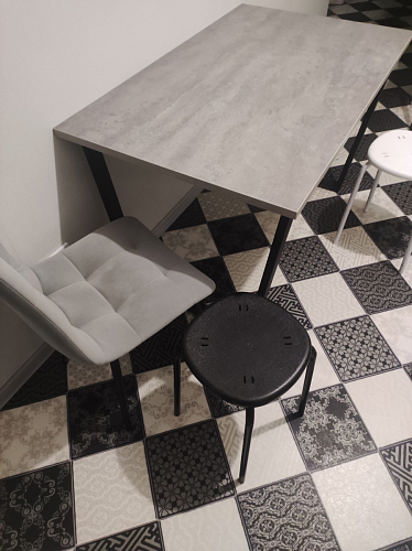 Стол раскладной Лота Лофт 120 25 мм юта / черный матовый фото покупателя 894