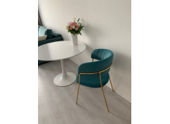 Стул на металлокаркасе Kamelia темно-серый / золотой фото покупателя 3