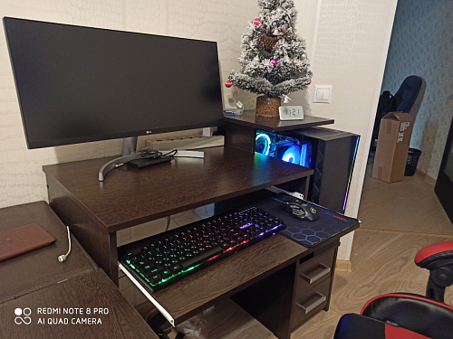 Компьютерный стол Джаз-24 левый дуб молочный фото покупателя 1