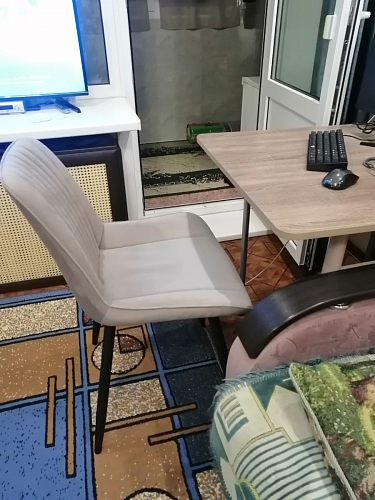 Комплект стульев Вейв 4 шт светло-серый / черный фото покупателя 146