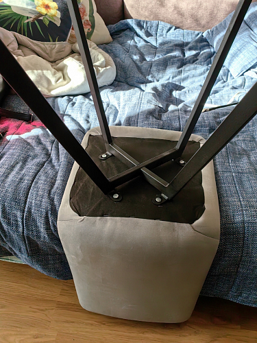 Стул на металлокаркасе Чилли бежевый / белый каркас фото покупателя 428