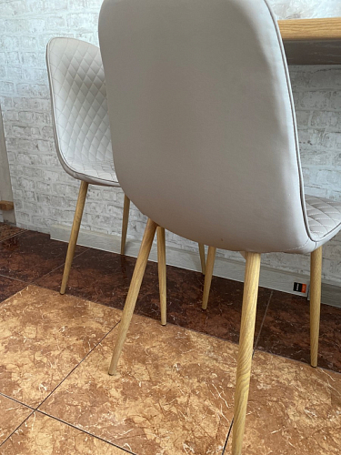 Стул на металлокаркасе Capri blue / white фото покупателя 35