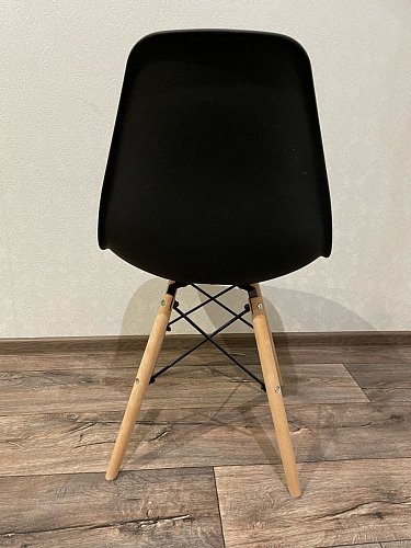 Пластиковый стул Eames PC-015 серо-голубой / дерево фото покупателя 126
