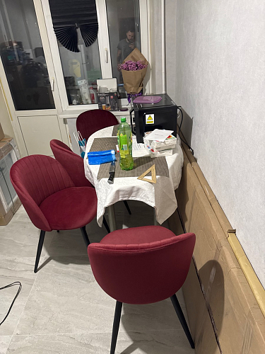 Стул на металлокаркасе Gabi gray / black фото покупателя 576