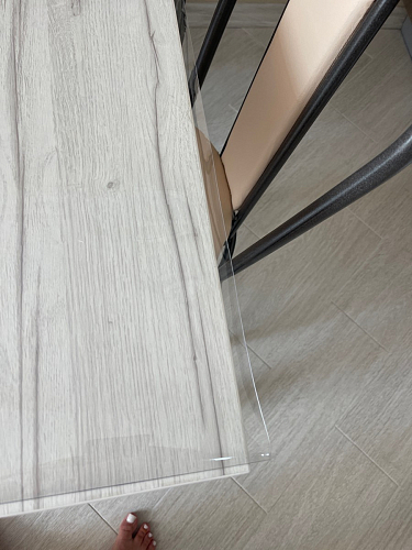 Стол Тринити Лофт 140 25 мм дуб делано темный / белый фото покупателя 48