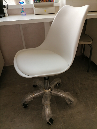 Компьютерное кресло Kolin с подушкой clear / white фото покупателя 347