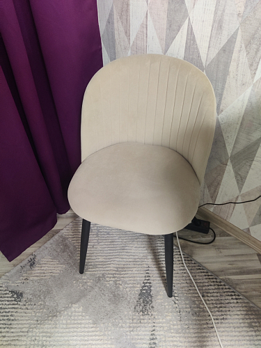 Стул на металлокаркасе Gabi latte / gold / black фото покупателя 841