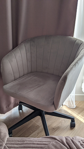 Компьютерное кресло Тибо светло-коричневый / белый фото покупателя 24