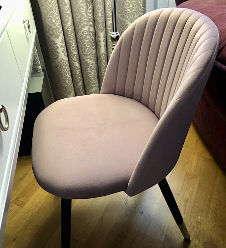 Стул на металлокаркасе Gabi 1 light purple / black фото покупателя 897