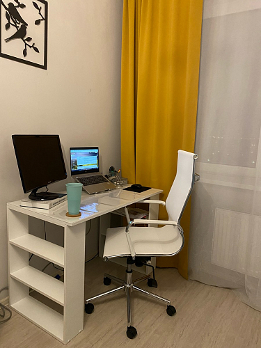 Компьютерное кресло Reus черная сетка / хром фото покупателя 24