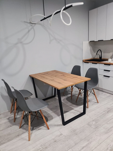 Деревянный стол Лота Лофт 120х75 белый матовый / дуб крафт золотой фото покупателя 823