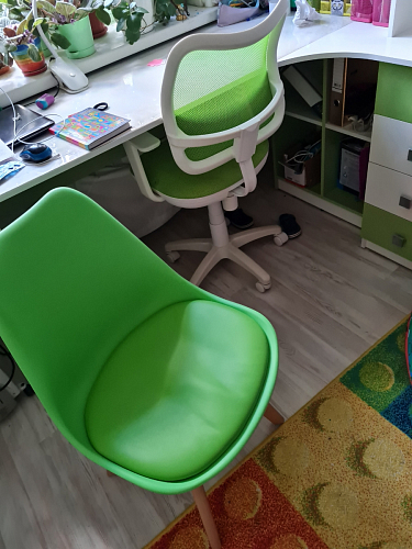 Деревянный стул Bonuss темно-серый / черное сидение / черный фото покупателя 80