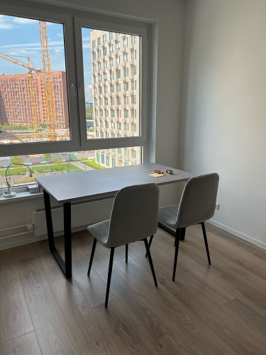 Стол Лота Лофт 140 25 мм черный матовый / бетон фото покупателя 241