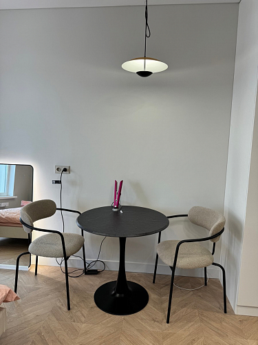 Стол Тулип 80х73 мрамор черный / белый фото покупателя 20