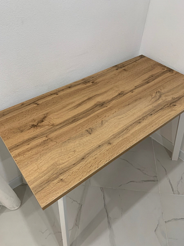 Стол Тринити Лофт 120 32 мм дуб галифакс табако / черный матовый фото покупателя 795