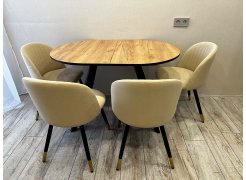 Стул на металлокаркасе Gabi 1 light purple / black фото покупателя 550