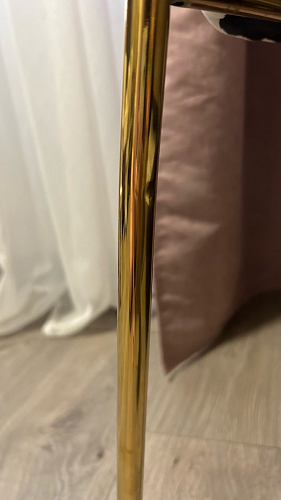 Стул на металлокаркасе Kamelia голубой / голубой / золотой фото покупателя 63