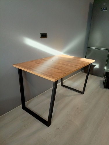 Деревянный стол Лота Лофт 120х75 белый матовый / дуб крафт золотой фото покупателя 715