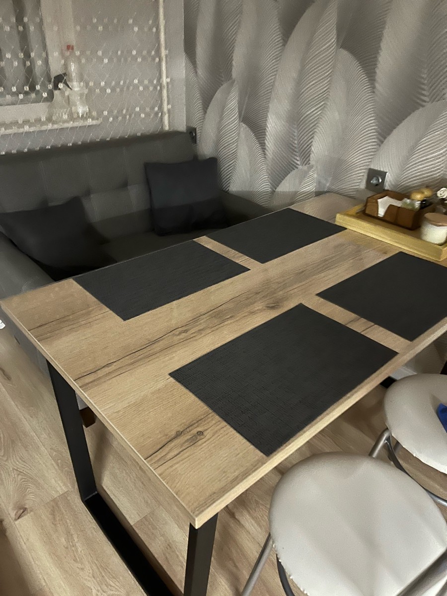 Деревянный стол Лота Лофт 120x75 дуб крафт табачный / черный матовый фото покупателя 585