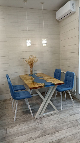 Стул на металлокаркасе Чилли зеленый / белый каркас фото покупателя 22