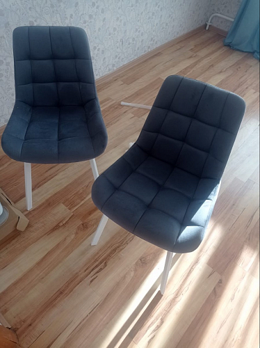 Стул на металлокаркасе Челси К бирюзовый / черный фото покупателя 84