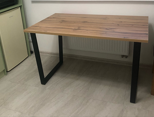 Деревянный стол Лота Лофт 120x75 дуб крафт табачный / черный матовый фото покупателя 558