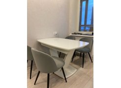 Стул на металлокаркасе Gabi 1 light purple / black фото покупателя 460